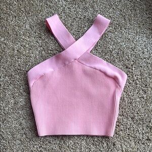 Pink Ribbed Top